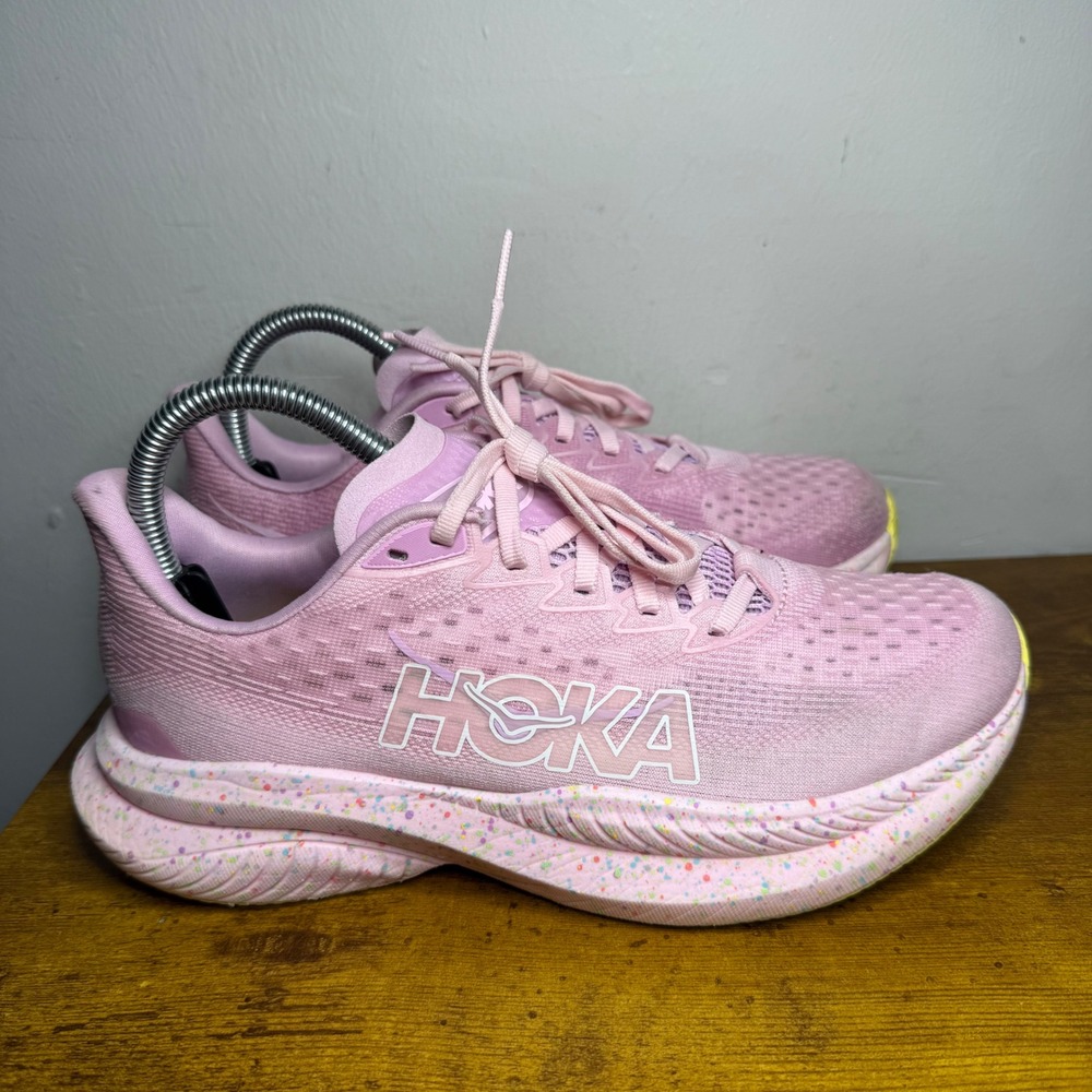 Hoka Mach 6 Running Shoes Women Size 7 Pink 1147810 PGH